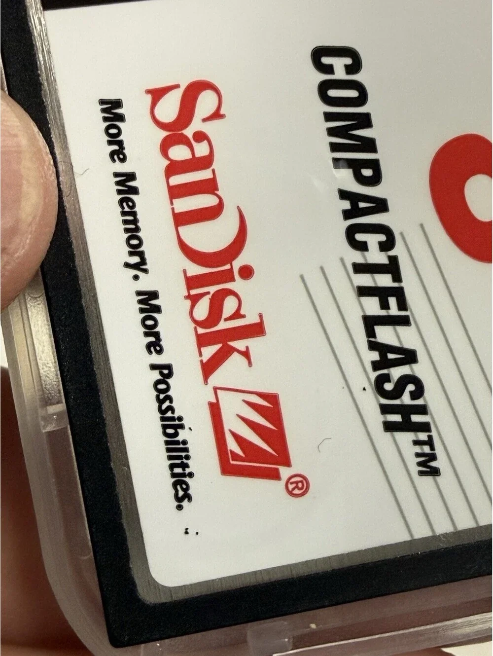 Vintage 8MB SanDisk CompactFlash CF Memory Card